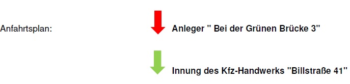 Anfahrtsplan