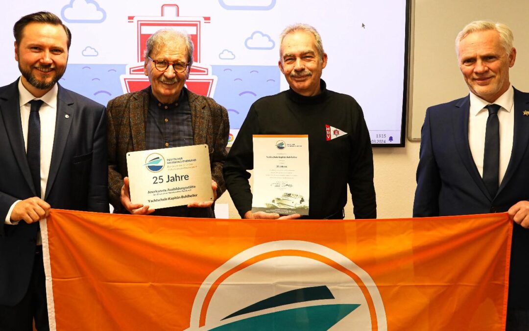 Urkunde an die Yachtschule durch den Deutschen Motoryachtverband e.V.